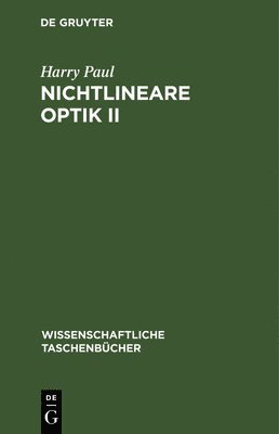 bokomslag Nichtlineare Optik II