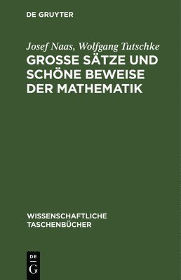 bokomslag Groe Stze Und Schne Beweise Der Mathematik