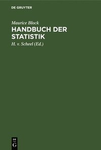 bokomslag Handbuch Der Statistik