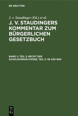 bokomslag Recht Der Schuldverhältnisse, Teil 2: §§ 433-630