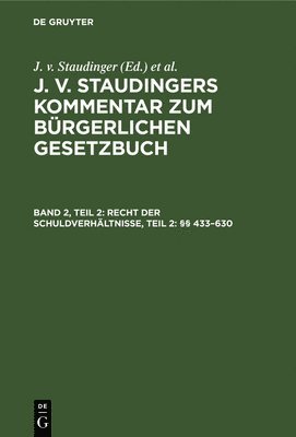 bokomslag Recht Der Schuldverhltnisse, Teil 2:  433-630