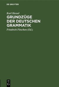 bokomslag Grundzüge Der Deutschen Grammatik