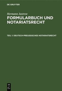 bokomslag Deutsch-Preuisches Notariatsrecht