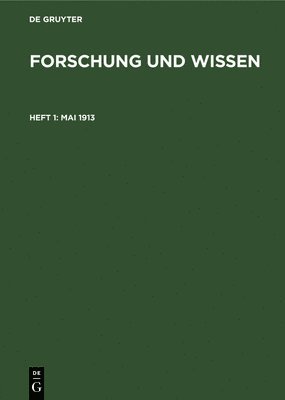 Degruyter - Mai 1913, Inbunden
