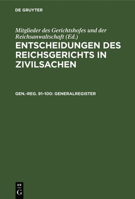H Cornelius - Generalregister, Inbunden