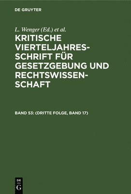 (Dritte Folge, Band 17) 1