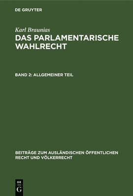 Karl Braunias - Allgemeiner Teil, Inbunden