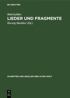 bokomslag Lieder Und Fragmente