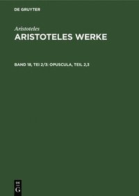 bokomslag Opuscula, Teil 2,3