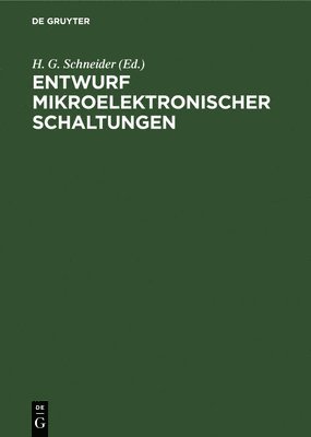 bokomslag Entwurf Mikroelektronischer Schaltungen