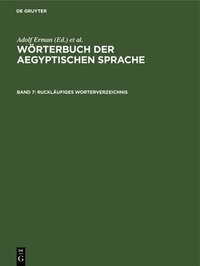 bokomslag Ruckläufiges Wörterverzeichnis