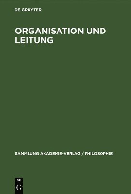 Organisation Und Leitung, Inbunden