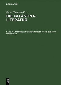 bokomslag Die Literatur Der Jahre 1878-1894, Lieferung 2