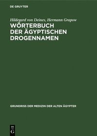 bokomslag Wrterbuch Der gyptischen Drogennamen