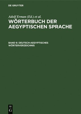bokomslag Deutsch-Aegyptisches Wörterverzeichnis
