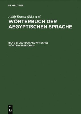 bokomslag Deutsch-Aegyptisches Wrterverzeichnis