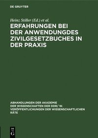 bokomslag Erfahrungen Bei Der Anwendungdes Z?vilgesetzbuches in Der PRAXIS