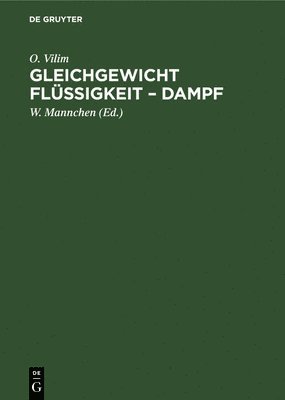 bokomslag Gleichgewicht Flssigkeit - Dampf