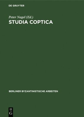 Peter Nagel - Studia Coptica, Inbunden