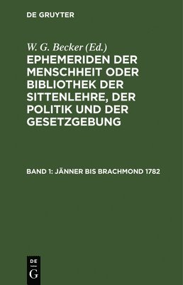 bokomslag Jnner Bis Brachmond 1782