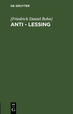 bokomslag Anti - Leßing
