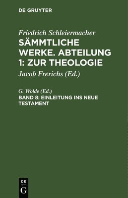 G Wolde - Einleitung Ins Neue Testament, Inbunden