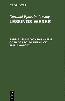 bokomslag Minna Von Barnhelm Oder Das Soldatenglck. Emilia Galotti