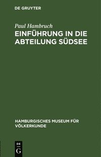 bokomslag Einführung in Die Abteilung Südsee