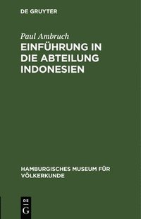 bokomslag Einführung in Die Abteilung Indonesien