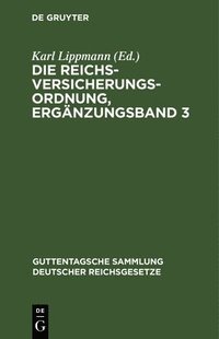 bokomslag Die Reichsversicherungsordnung, Ergänzungsband 3