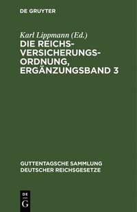 bokomslag Die Reichsversicherungsordnung, Ergnzungsband 3