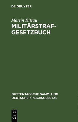 bokomslag Militrstrafgesetzbuch