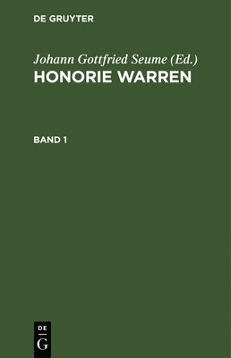 bokomslag Honorie Warren. Band 1