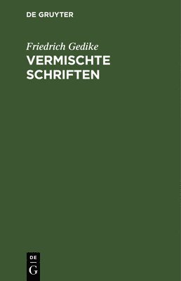 Vermischte Schriften