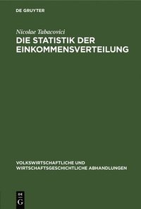 bokomslag Die Statistik Der Einkommensverteilung