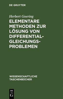 bokomslag Elementare Methoden Zur Lösung Von Differentialgleichungsproblemen