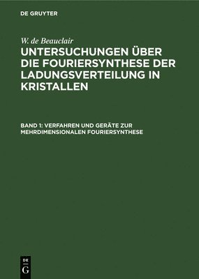 bokomslag Verfahren Und Gerte Zur Mehrdimensionalen Fouriersynthese