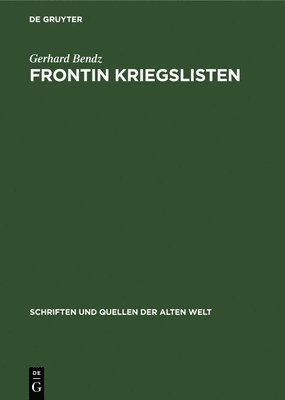 bokomslag Frontin Kriegslisten