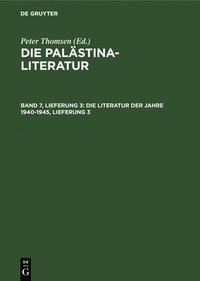 bokomslag Die Literatur Der Jahre 1940-1945, Lieferung 3