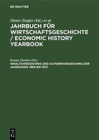 bokomslag Inhaltsverzeichnis Und Autorenverzeichnis Der Jahrgnge 1968 Bis 1972