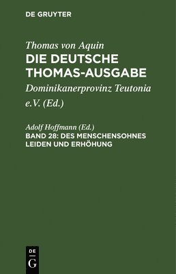 bokomslag Des Menschensohnes Leiden Und Erhöhung