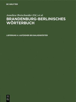 Joachim Wiese, Gerhard Ising - Aufzieher Bis Balkendüster, Inbunden