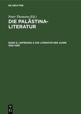 bokomslag Die Literatur Der Jahre 1935-1939