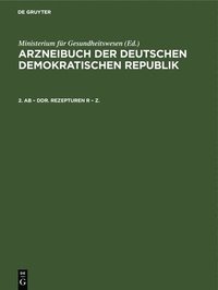 bokomslag 2. AB - Ddr. Rezepturen R - Z.