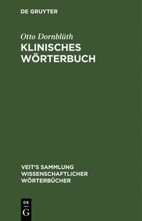 bokomslag Klinisches Wörterbuch