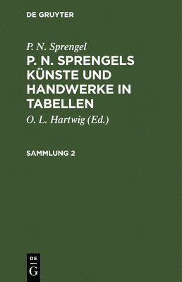 bokomslag P. N. Sprengel: P. N. Sprengels Knste Und Handwerke in Tabellen. Sammlung 2