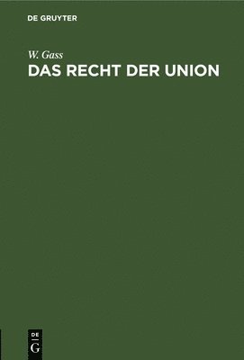 bokomslag Das Recht Der Union