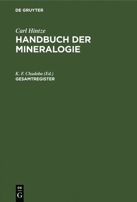 K F Chudoba - Gesamtregister, Inbunden