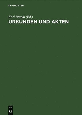 Urkunden Und Akten 1