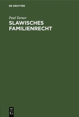 bokomslag Slawisches Familienrecht